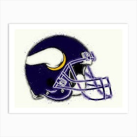 Minnesota Vikings Helmet Art Print