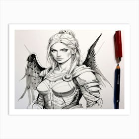 Angel 5 Art Print