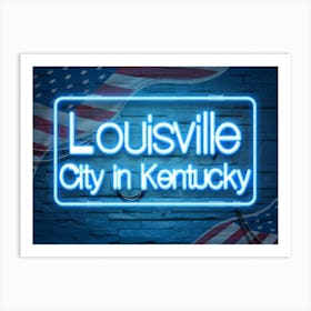 Louisville City In Kentucky Art Print