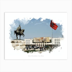 National History Museum, Tirana, Albania Art Print