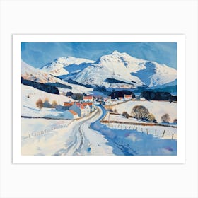 Snowy Road 4 Art Print