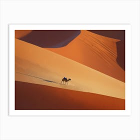 Camel In The Sahara 2 Art Print