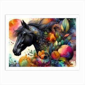 Creative Horse Beauty Illustration Nr 31 Art Print