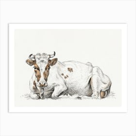 Lying Cow 3, Jean Bernard Art Print