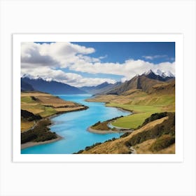 Lake Tekapo landscape Art Print