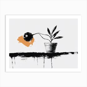 Plant In A Pot 2 Art Print