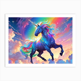 Unicorn In The Sky 13 Art Print