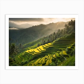 Rice Terraces In Bali Art Print