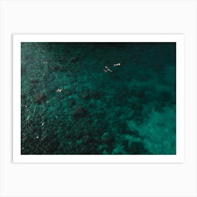 Polignano A Mar, Taking A Dip In The Ocean, Italy Art Print