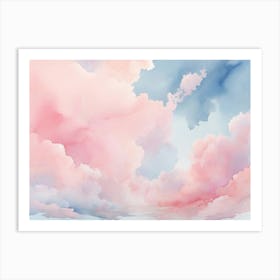 Watercolor Clouds 3 Art Print