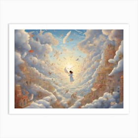 Girl In A Heaven  Art Print