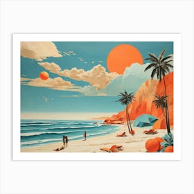 'The Beach' Art Print