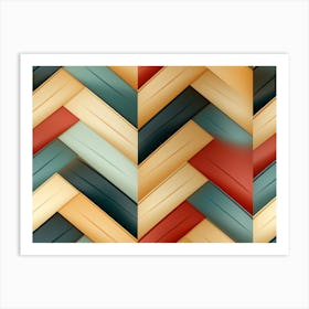 Herringbone Pattern Art Print