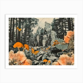 Forest Photo Collage 7 Art Print