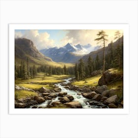 Mountain Stream 3 Art Print