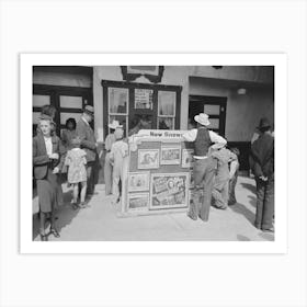 Waiting For The Movie To Open, Sunday Afternoon, Pharr, Texas By Russell Lee 1 Art Print