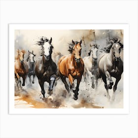 Equestrian Harmony Art Print