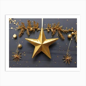 Gold Star Art Print