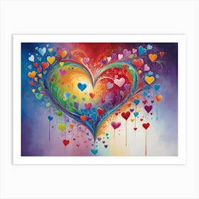 Heart Of Love 7 Art Print