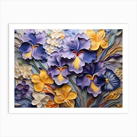 Irises 4 Art Print