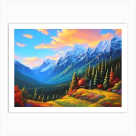 Mountain Scene Art Print