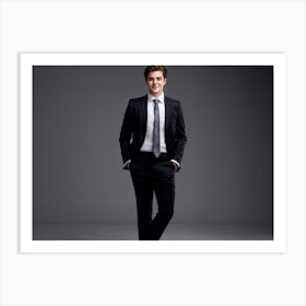 Man In A Suit 23 Art Print