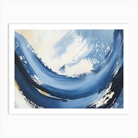 Abstract Blue Painting 6 Art Print