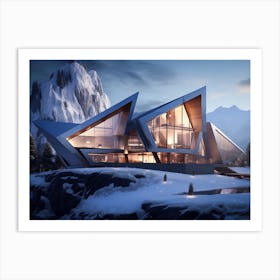 Architectural Elegance Meets Nature Art Print