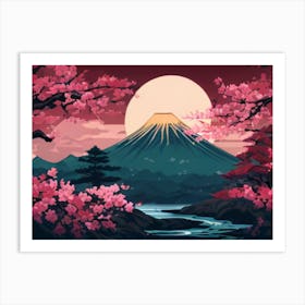 Japanese Cherry Blossoms Art Print