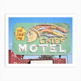 Vintage Motel In Montana Art Print