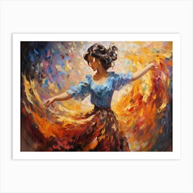 Dancer In Flames 1 Art Print