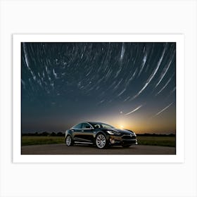 Tesla Model S 1 Art Print