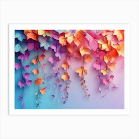 Paper Flowers 41 Art Print