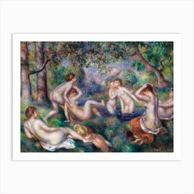 Bathers In The Forest, Pierre Auguste Renoir Art Print
