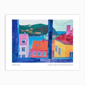 Bergen From The Window Series Poster Painting 4 Art Print