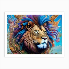 Lion Of The Jungle 1 Art Print