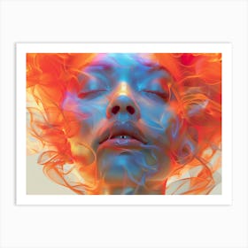 Psychedelic Portrait Art Print