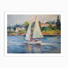 Sailboat On The Water Art Print