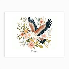 Little Floral Falcon 3 Poster Art Print