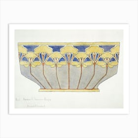 Bowl Farewell Summer Design (1915), Hannah Borger Overbeck Art Print