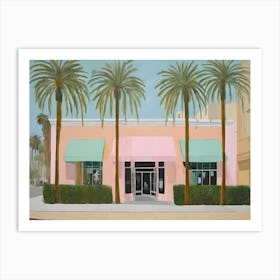 Los Angeles Abstract Beverly Hills Painting Art Print