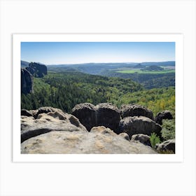 Breite Kluft, Elbe Sandstone Mountains 2 Art Print