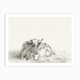 Lying Cow (1816), Jean Bernard Art Print