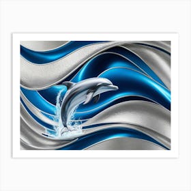 Dolphin In The Water Art Print