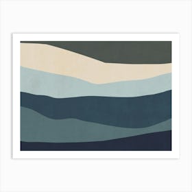 Abstract Landscape - Am01 Art Print