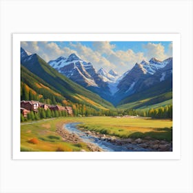 Valley In The Mountains Art Print