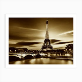 Eiffel Tower In Paris 5 Art Print