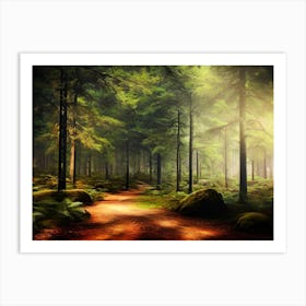 Forest Path 1 Art Print