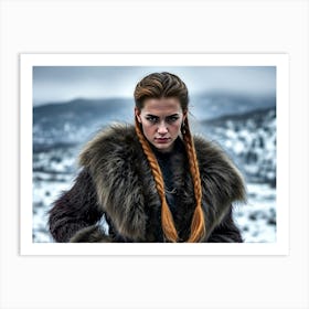 Nordheimer Women in Fur Portrait Art Print