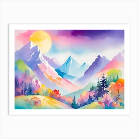 Mountain landscapes 2 Art Print